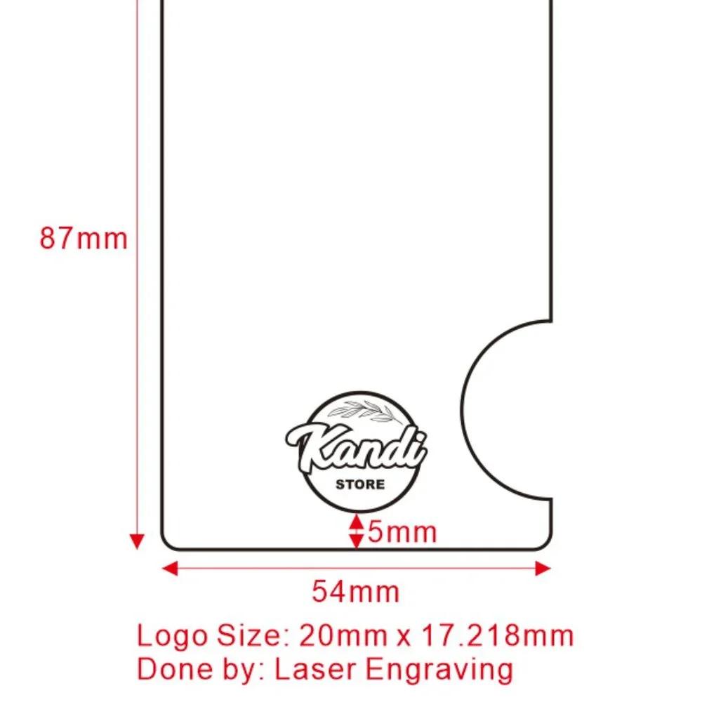 Kandi Store Wooden Minimalist RED Wallet for Men and Women - Slim Wallet